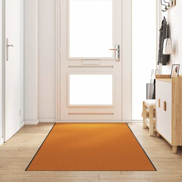Rohož Jiný Oranžová a Černá 120 x 350 cm Polyamid a PVC