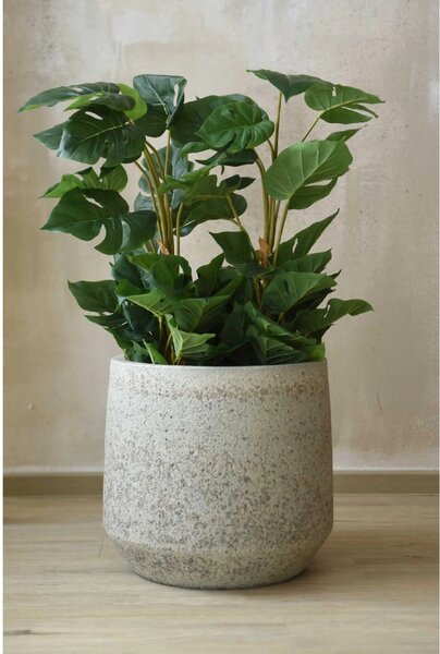 Designový květináč SASSO, vláknocement, 42x38 cm, šedý