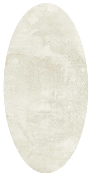 Kusové koberce Oválný HUARTE Krémová 80 x 150 cm 100% polyester