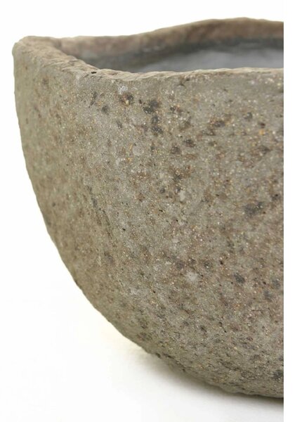 Designový květináč CIMENTO, vláknocement, průměr 46 cm, šedá