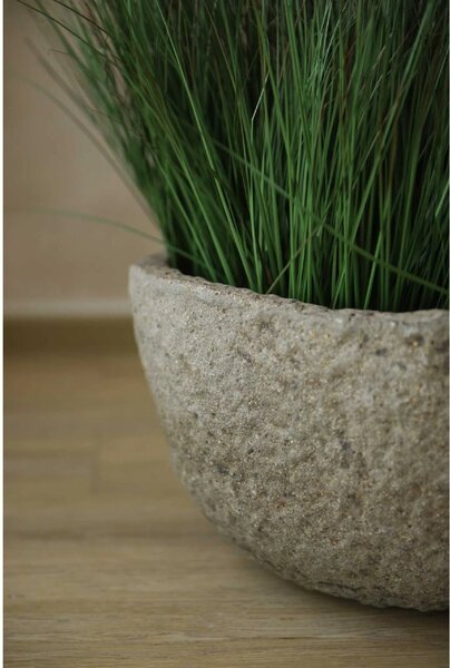 Designový květináč CIMENTO, vláknocement, průměr 46 cm, šedá