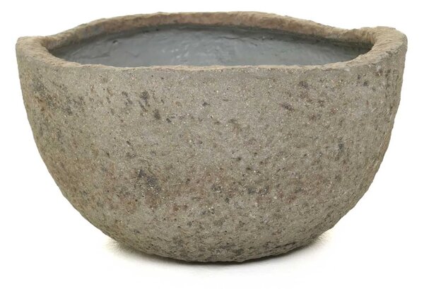 Designový květináč CIMENTO, vláknocement, průměr 46 cm, šedá