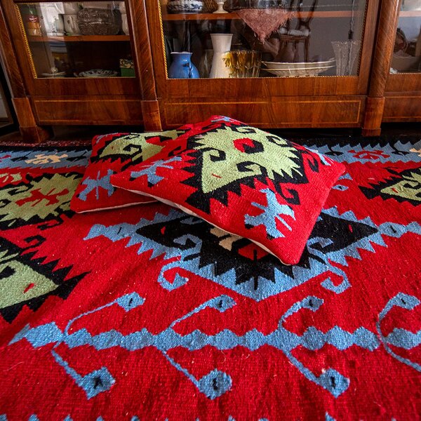 Vlněný Kilim "Kotel"