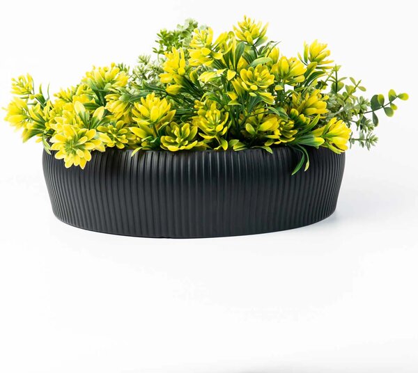 Mísa na květiny ERYNA, sklolaminát, průměr 30 cm, černá