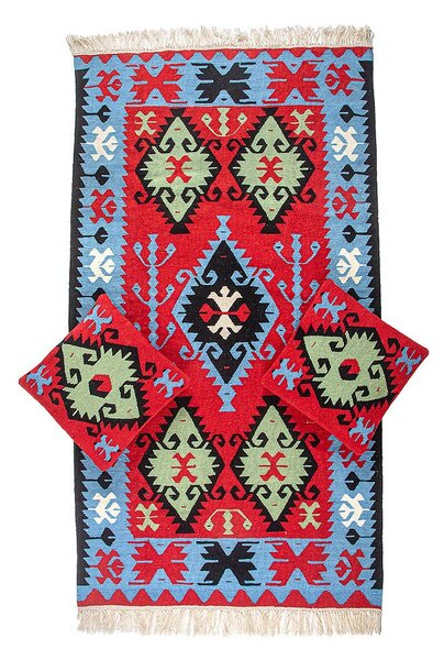 Vlněný Kilim "Kotel"