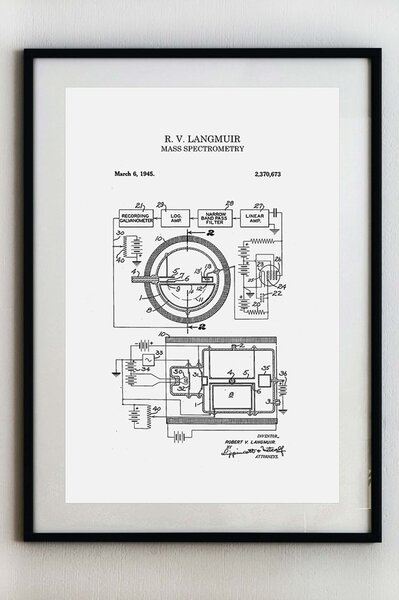 Langmuir hmotnostní spektrometr - Plakát A3