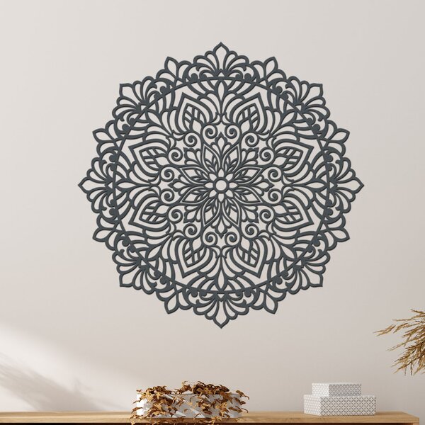 Mandala na zeď HOJNOST Zvolte barvu dekoru: Horský dub | Rozměry Ø (cm): 40