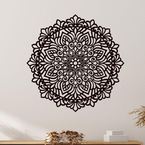 Mandala na zeď HOJNOST Zvolte barvu dekoru: Horský dub | Rozměry Ø (cm): 40
