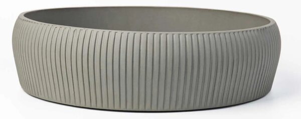 Mísa na květiny ERYNA, sklolaminát, průměr 30 cm, šedá