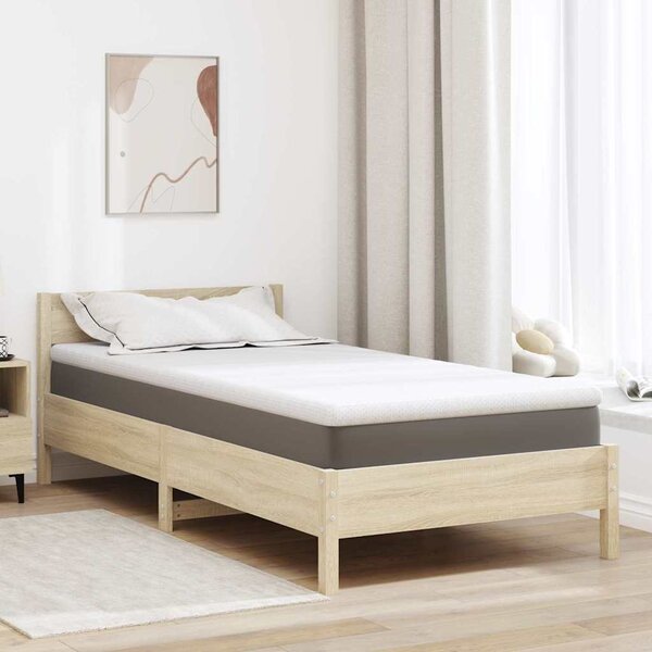 Topper na matraci Bílá 90 x 200 cm Jacquardová tkanina