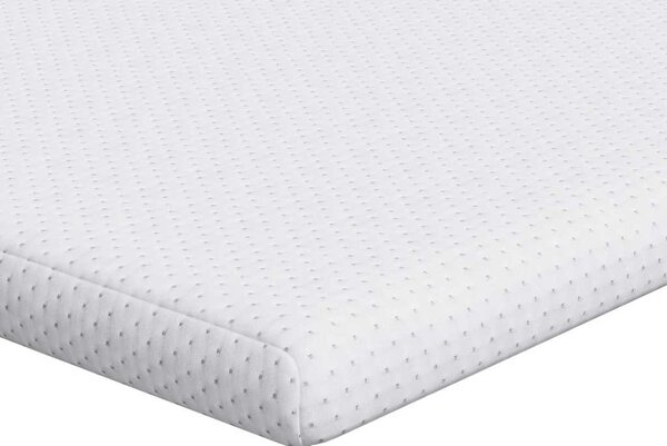 Topper na matraci Bílá 90 x 200 cm Jacquardová tkanina