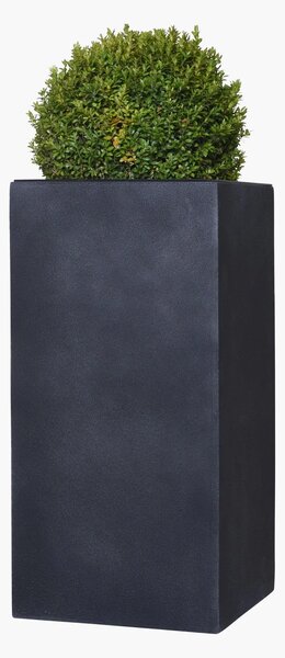 Květináč BLOCK, sklolaminát-vzhled kamene, výška 80 cm, antracit