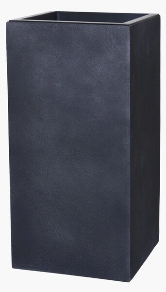 Květináč BLOCK, sklolaminát-vzhled kamene, výška 80 cm, antracit