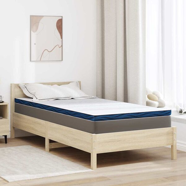 Topper na matraci Bílá 90 x 190 cm Žakárová tkanina
