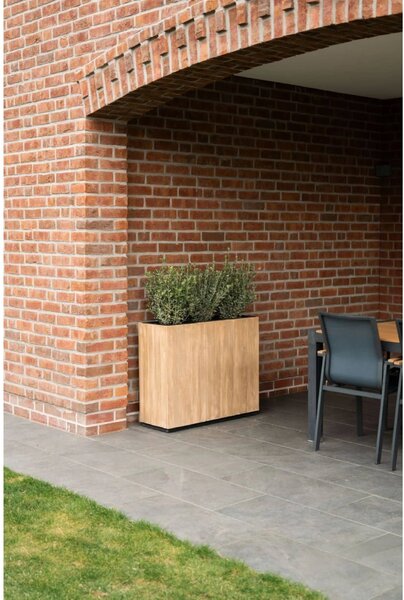 Dřevěný květináč ELEMENTO, dřevo, šířka 90 cm, hnědá