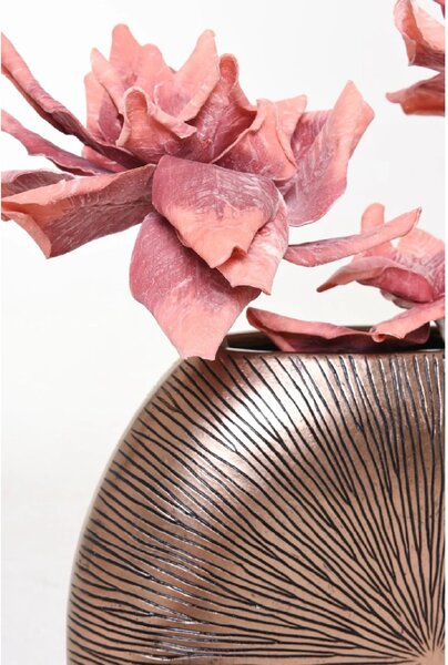 Luxusní váza ATENA, sklolaminát, výška 50 cm, bronz/měď