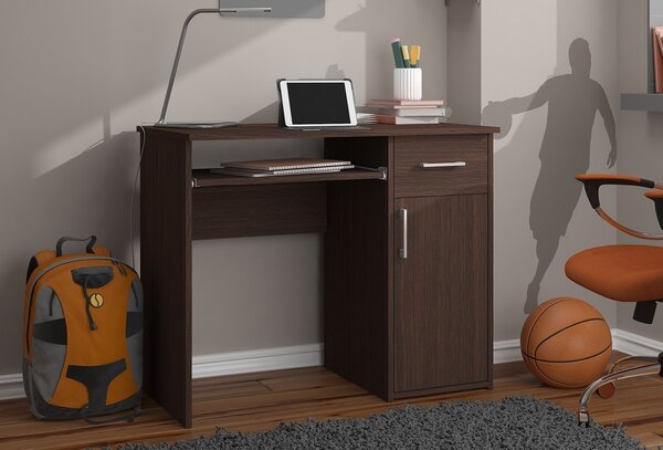 Ak furniture Volně stojící psací stůl Pin 90 cm wenge