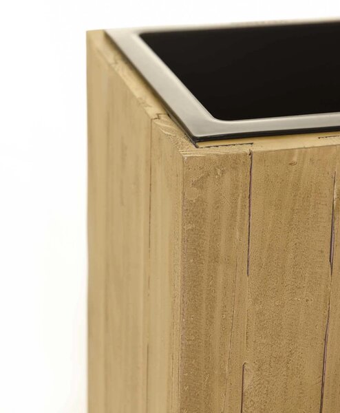 Dřevěný květináč ELEMENTO, dřevo, šířka 90 cm, hnědá