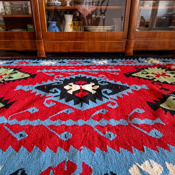 Vlněný Kilim "Kotel"