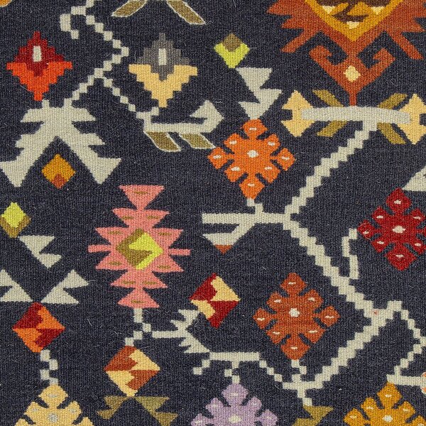 Vlněný kilim "Podzimní vinná réva"