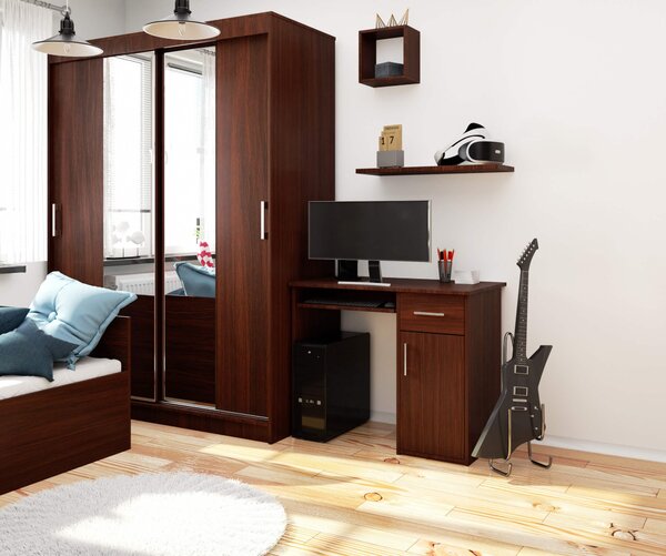 Ak furniture Volně stojící psací stůl Pin 90 cm wenge
