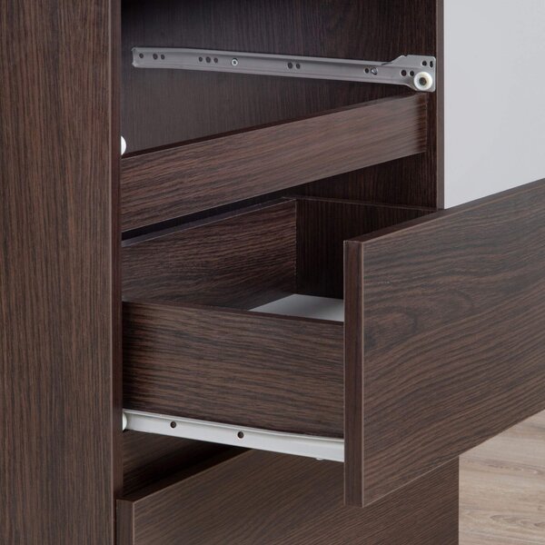 Ak furniture Rohový psací stůl B20 155 cm wenge pravý