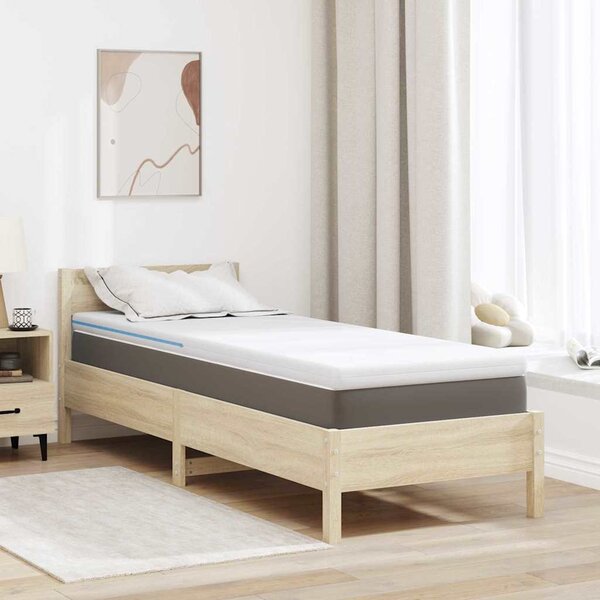 Topper na matraci Bílá 80 x 200 cm Žakárová tkanina