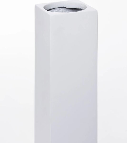 Váza OBELISK, sklolaminát, výška 80 cm, bílá