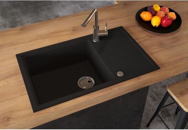 ALVEUS 1149117 - Kuchyňský dřez INTERMEZZO 78x48 cm granit/černá