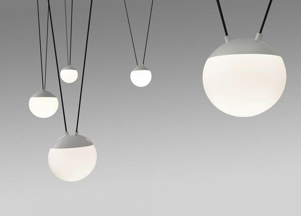 MINE GLASS SPACE závěsné svítidlo, bílá, 5L - FARO