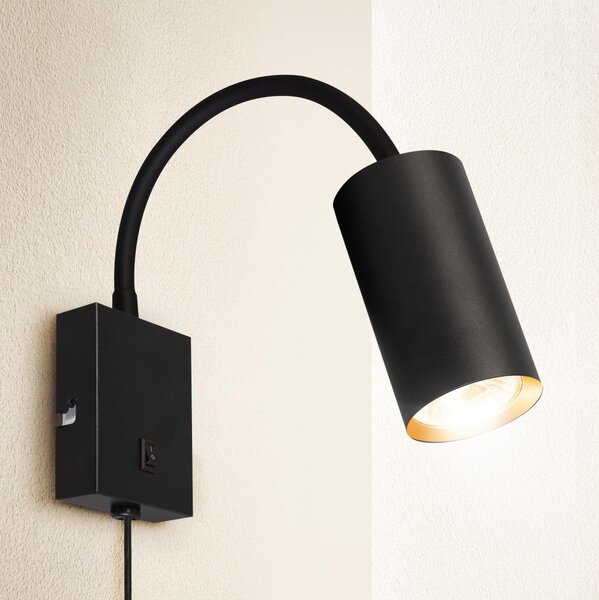 Brilagi - Flexibilní nástěnná lampa SELE 1xGU10/30W/230V černá/zlatá