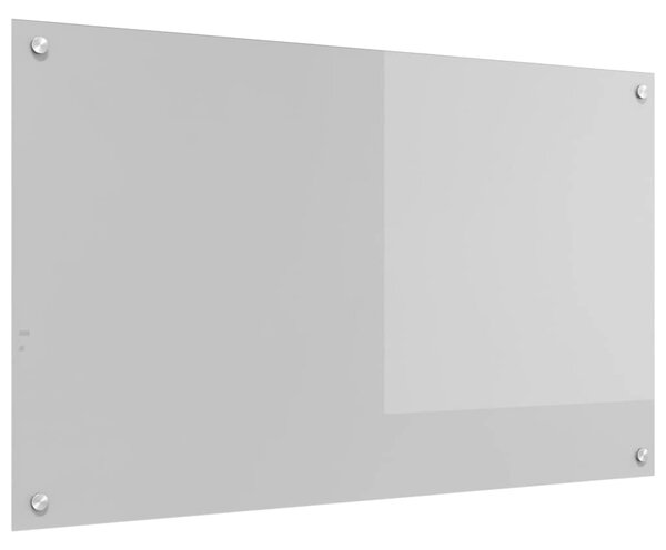 Kuchyňský obklad Světle šedá 100 x 60 cm tvrzené sklo