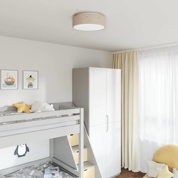 Stropní lampa s reflektory Taupe 38 x 38 x 13,5 cm textil