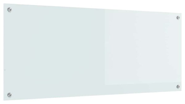 Kuchyňský obklad Bílá 120 x 50 cm tvrzené sklo