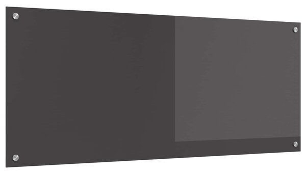 Kuchyňský obklad Tmavě šedá 120 x 50 cm tvrzené sklo