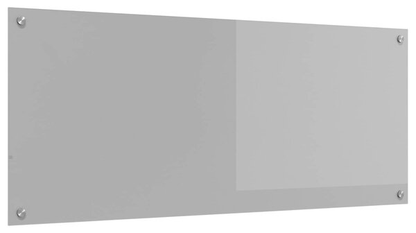 Kuchyňský obklad Světle šedá 120 x 50 cm tvrzené sklo