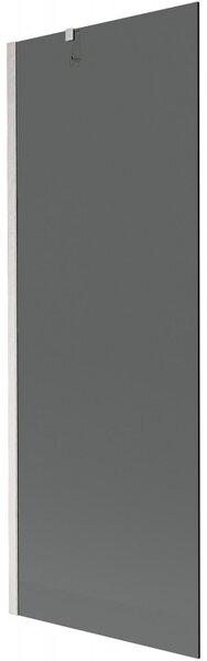 Mexen Next, 1-křídlová vanová zástěna 70 x 150 cm, 6mm šedé sklo, ocelová, 895-070-000-00-40-97