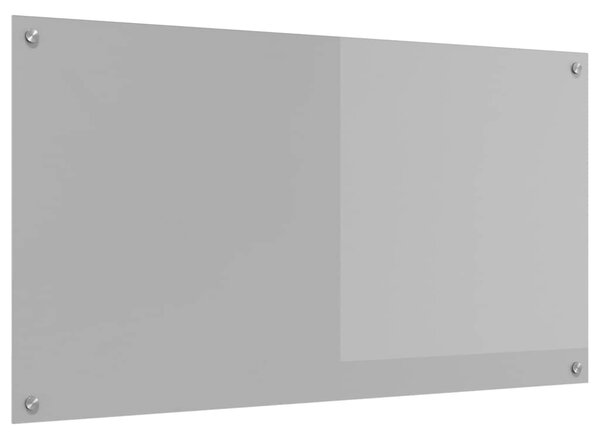Kuchyňský obklad Světle šedá 110 x 60 cm tvrzené sklo