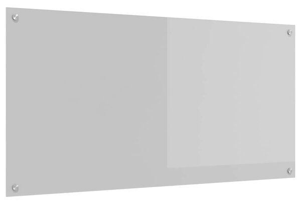 Kuchyňský obklad Světle šedá 120 x 60 cm tvrzené sklo