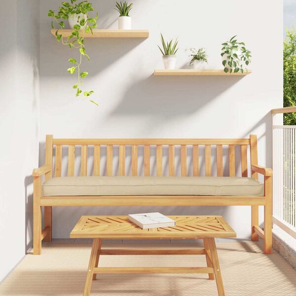 Polštář na palety Béžová 200 x 40 x 8 cm Oxfordská tkanina