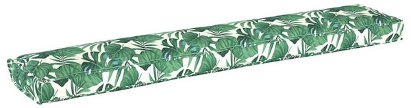 Polštář na palety Vzor listů 200 x 40 x 8 cm Oxfordská tkanina