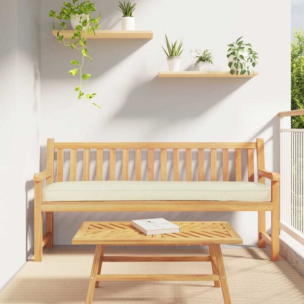 Sada polštářů na paletu 2 pcs Krémová 200 x 40 x 8 cm