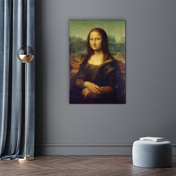 DUBLEZ | Dřevěná reprodukce obrazu - Mona Lisa | UV tisk, Premium