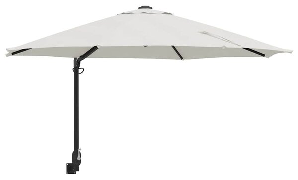 Zahradní slunečník Písková 248 x 248 x 148 cm Polyester a ocel