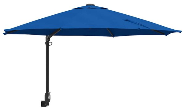 Zahradní slunečník 248 x 248 x 148 cm Polyester a ocel Azurblau