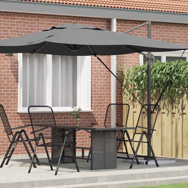 Roma Parasol Antracit 286 x 284 x 265 cm Hliník a polyester