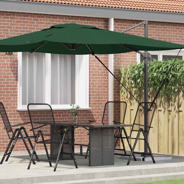 Roma Parasol Zelená 286 x 284 x 265 cm Hliník a polyester