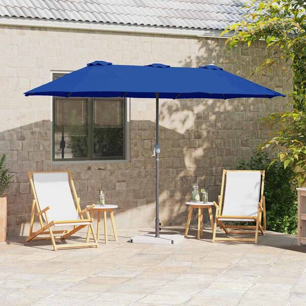 Zahradní slunečník 370 x 197 x 239 cm Polyester a hliník