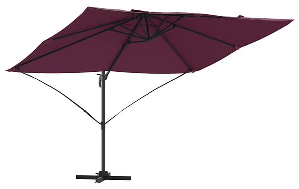 Slunečník Bordeaux červená 351 x 250 x 260 cm