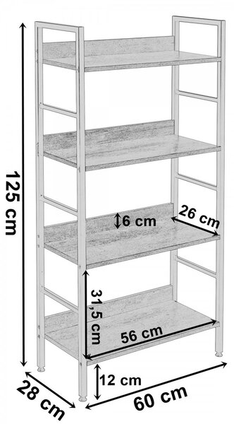 TZB Regál Varberg černý